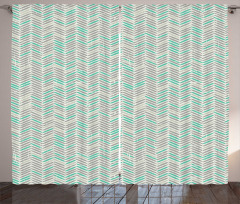 Boho Vintage Zigzags Curtain