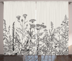 Wildflower Botanical Country Curtain