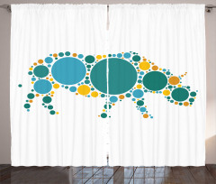 Abstract Fauna Design Curtain