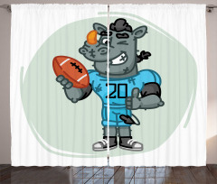 Animal with Jersey and Ball Curtain
