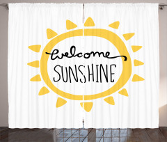 Welcome Sunshine Simplistic Curtain