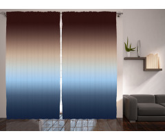 Gradual Color Change Modern Curtain