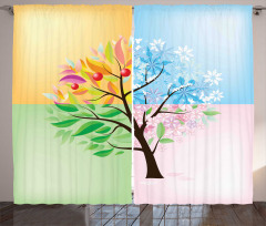 4 Seasons Tree Environment Curtain