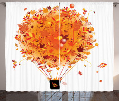 Autumn Concept Air Balloon Curtain