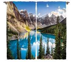 Canada Landscape Lake Photo Curtain