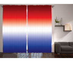 Patriotic Inspired Colors Curtain