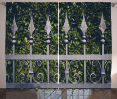 Outdoor Garden Fence Photo Curtain