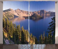 Crater Lake Volcano Curtain