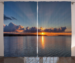 Sunset over Lake Horizon Curtain