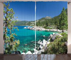 Lake Tahoe Shore View Curtain