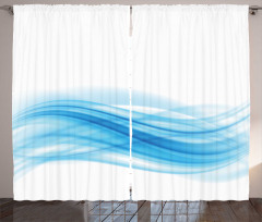 Smooth Wavy Lines Stream Flow Curtain