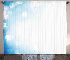 Gradient Effect Blurred Spots Curtain