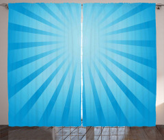 Sun Ray Style Retro Radiate Curtain