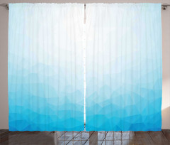 Triangular Ombre Effect Image Curtain