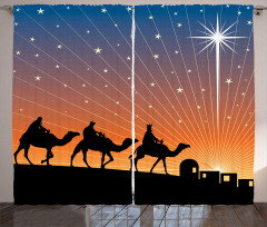 Star of Bethlehem Camel Wise Curtain