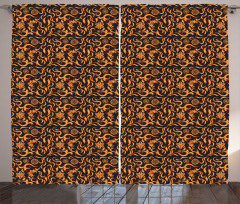 Swirl Flame Patterns Fire Curtain
