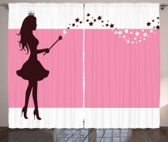 Princess Fairy and Magic Wand Curtain