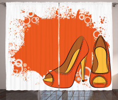 Pair of Dashing Shoes Curtain