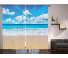 Exotic Hawaiian Scene Calming Curtain