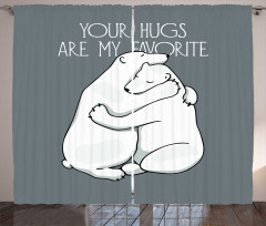 Your Hugs Lettering Valentines Curtain