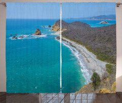 Los Frailes Beach Panoramic Curtain