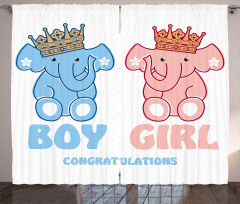 Boy and Girl Twins Curtain