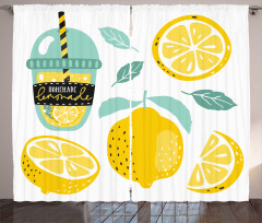 Homemade Lemonade with Pipe Curtain