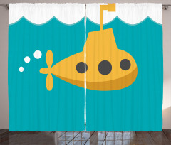 Undersea Marine Kids Curtain