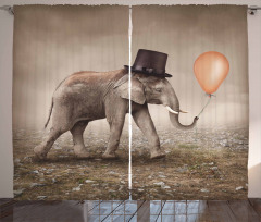 Illusionist Elephant Curtain