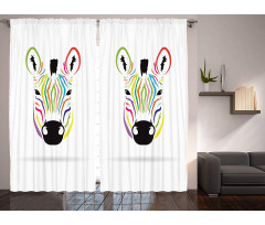 Colorful Exotic Funny Curtain