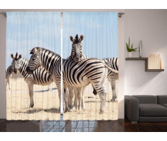 Namibia Africa Safari Curtain