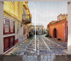 Narrow Street Erice Curtain