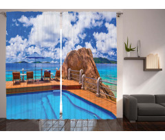 Vacation Resort Ocean Curtain