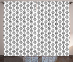 Monochrome Pattern Curtain