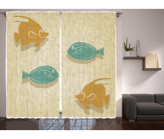 Aquarium Ocean Waves Curtain