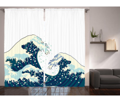Ocean Surfing Aquatic Curtain
