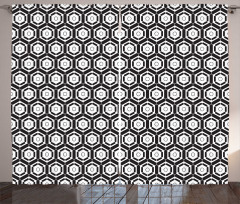 Modern Futuristic Motif Curtain