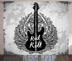 Retro Electric Guitar Curtain