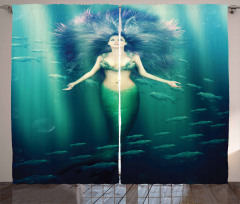 Underwater Life Curtain