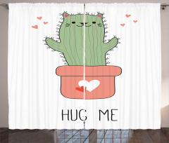 Funny Cactus Shape as Cat Curtain