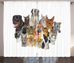 Domestic Animals Curtain