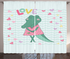 Female Crocodile with Love Curtain