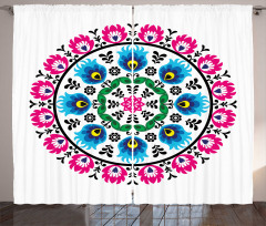 Circular Slav Motif Curtain