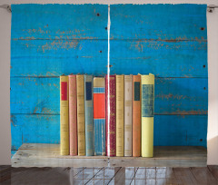 Grunge Nostalgic Book Curtain