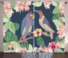 Exotic Birds Owl Avian Curtain