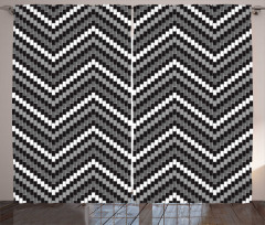 Herringbone Design Curtain