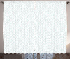 Simple Line Art Rhombus Curtain