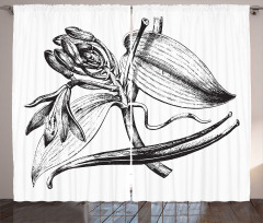 Vintage Engraved Flower Art Curtain