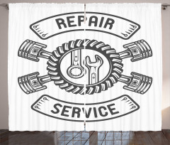 Tools Repair Service Curtain