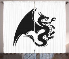 Fantasy Goth Creature Curtain